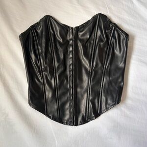 Black Corset Tube Top (Stretchy)